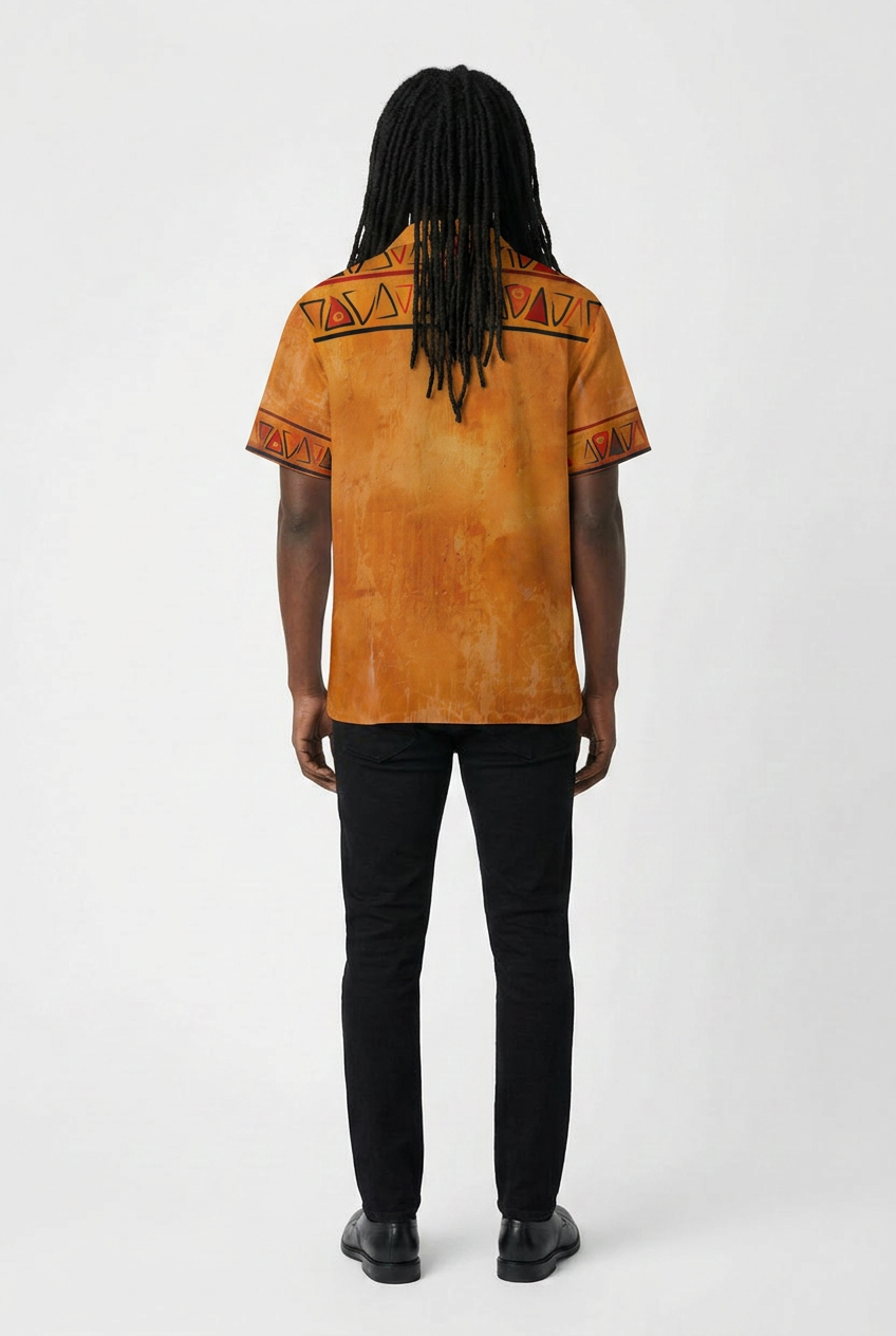 Men's African Shirt | Ghana Ground Series | Kinky Nomad