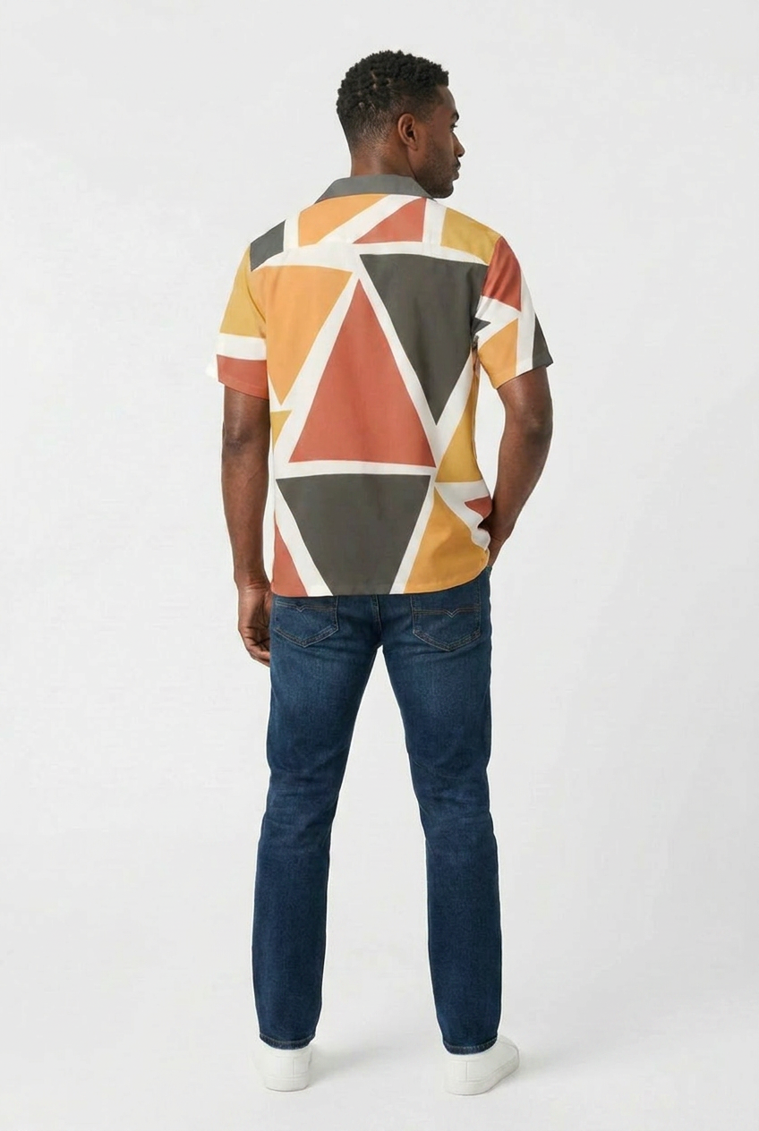 Men's Geometric Shirt | Angles Series | Kinky Nomad