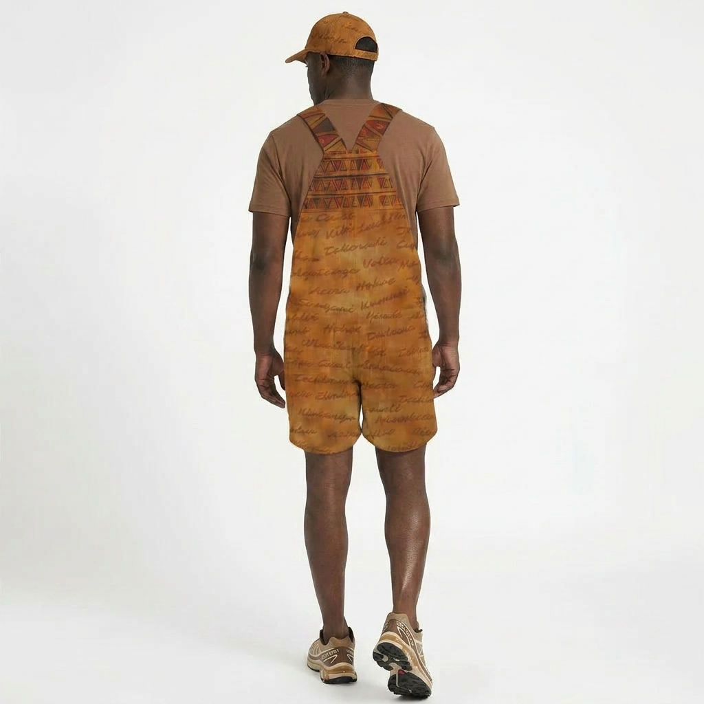 Ghana Inspired Overalls | African Print Unisex | Kinky Nomad