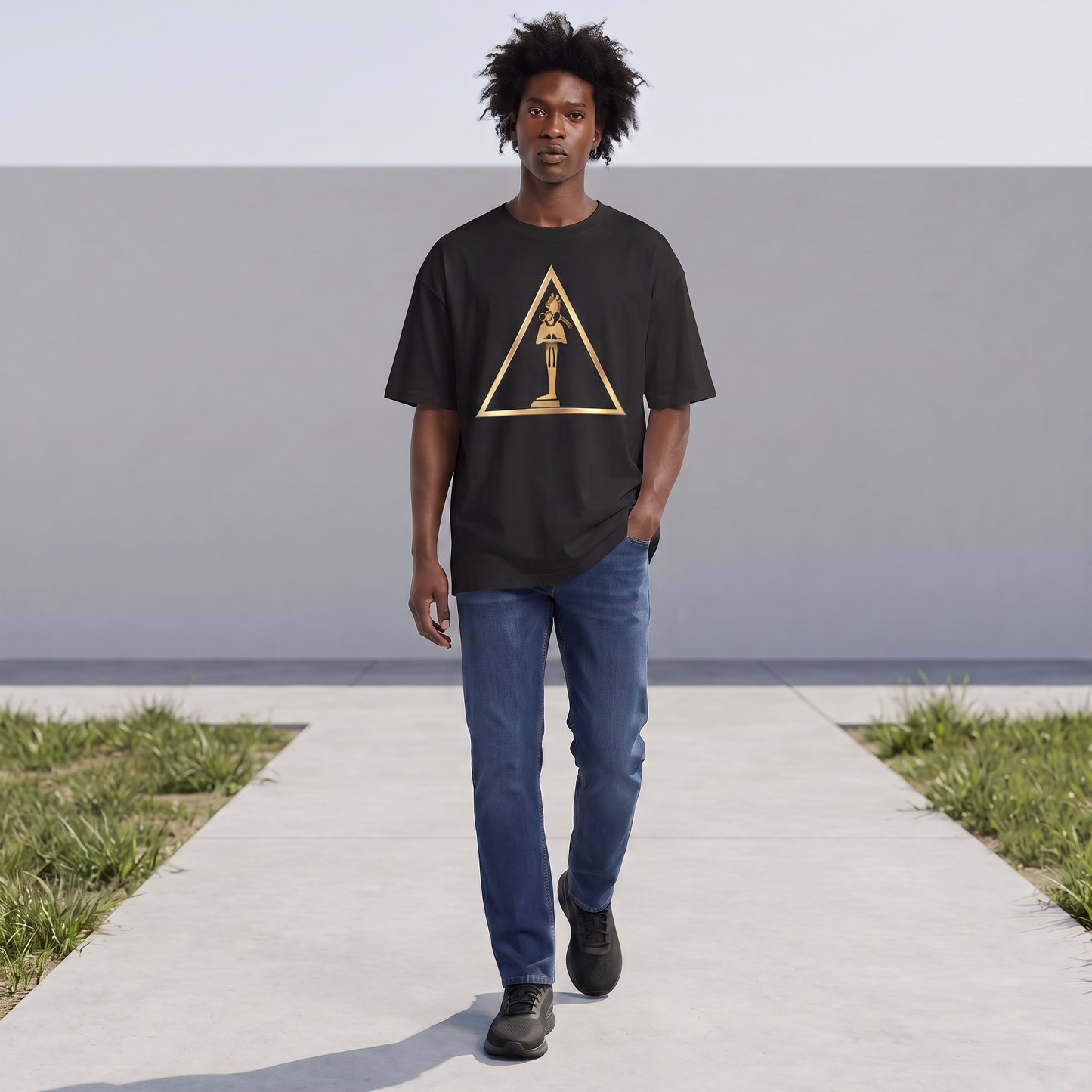 Osiris Oversized Tee | Kemet Series | Organic Cotton | Kinky Nomad