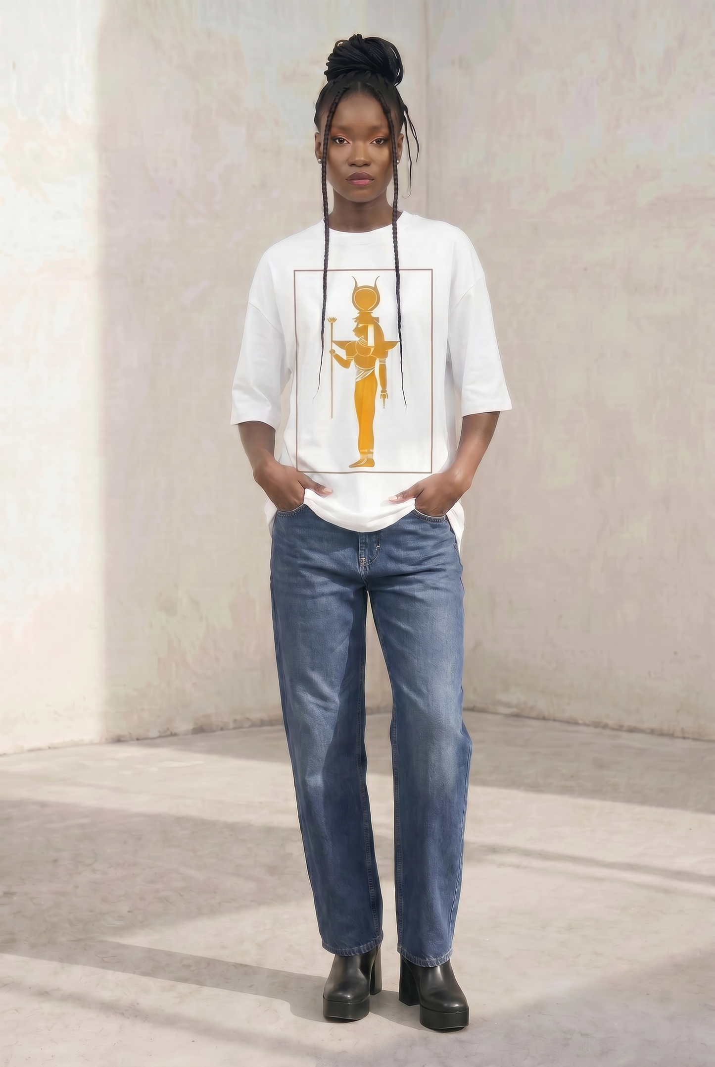 Isis T-Shirt | Egyptian Goddess Organic Cotton Graphic Tee | Kemet Collection | Kinky Nomad