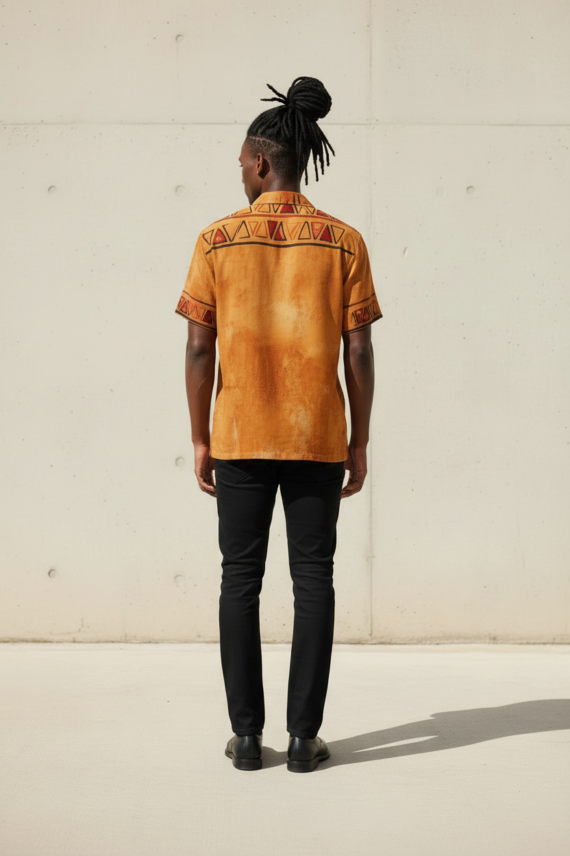 Men's African Shirt | Ghana Ground Series | Kinky Nomad