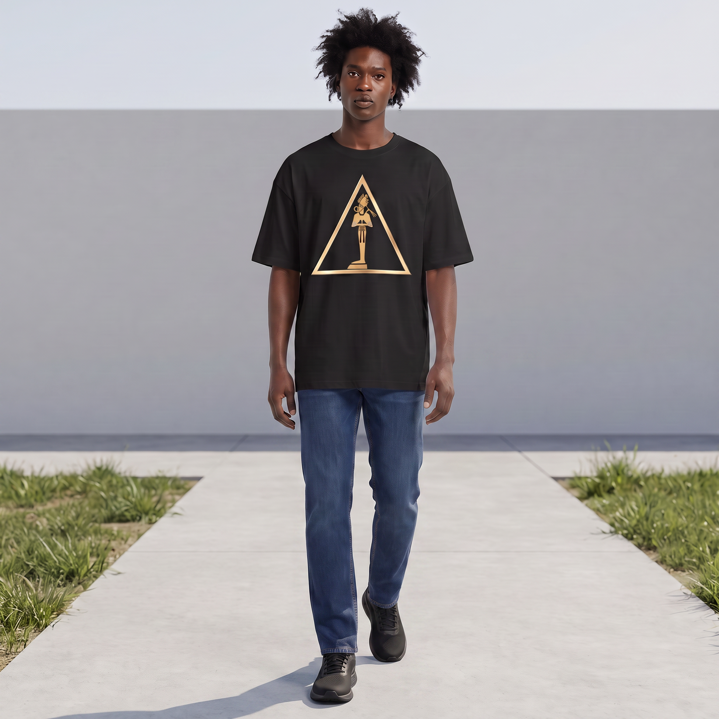 Osiris Oversized Tee | Kemet Series | Organic Cotton | Kinky Nomad