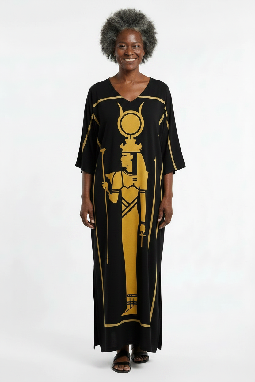 Isis Kaftan | Egyptian Goddess Kaftan | Kemet Collection | Kinky Nomad