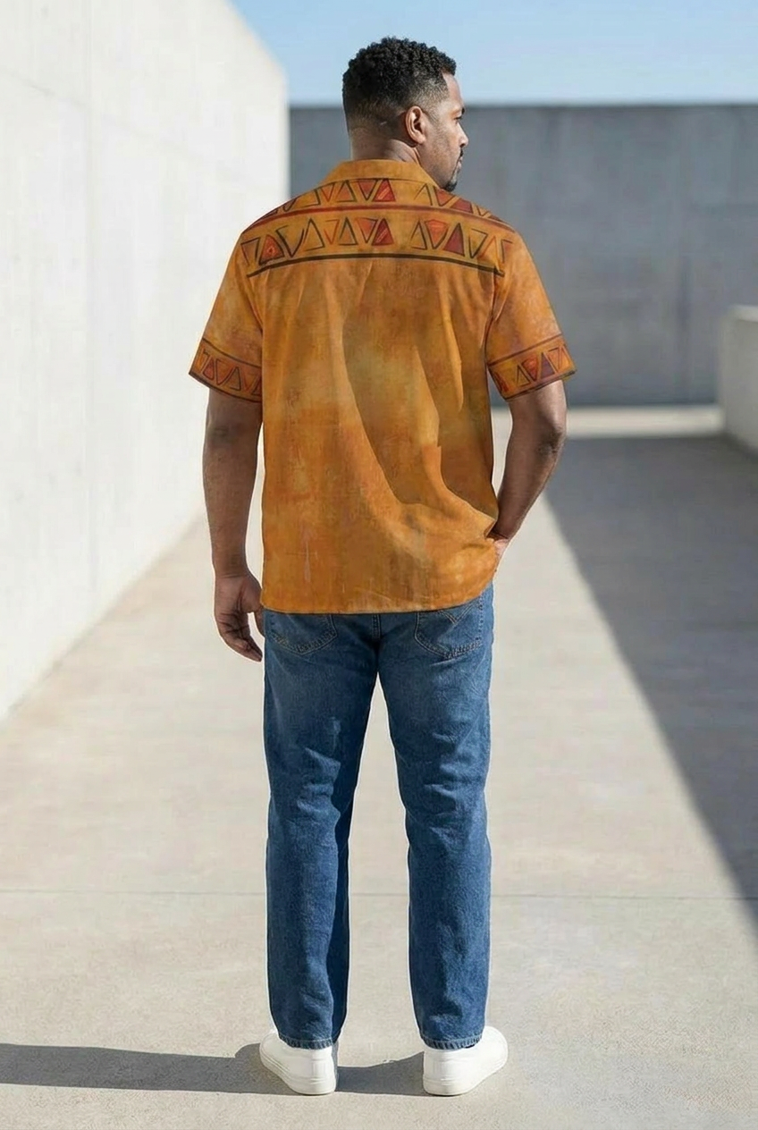 Men's African Shirt | Ghana Ground Series | Kinky Nomad