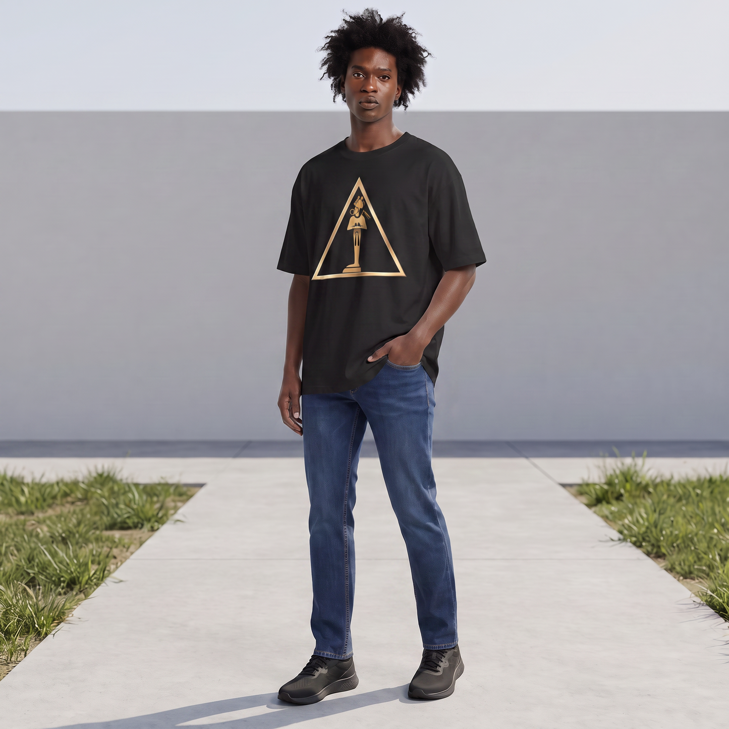 Osiris Oversized Tee | Kemet Series | Organic Cotton | Kinky Nomad