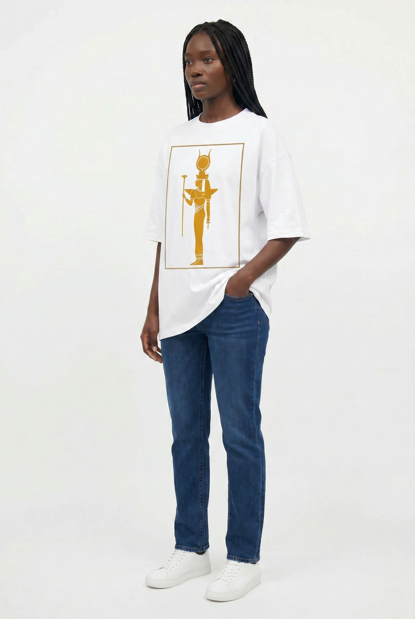 Isis T-Shirt | Egyptian Goddess Organic Cotton Graphic Tee | Kemet Collection | Kinky Nomad