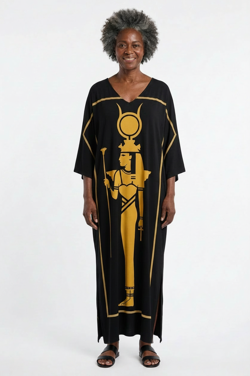 Isis Kaftan | Egyptian Goddess Kaftan | Kemet Collection | Kinky Nomad