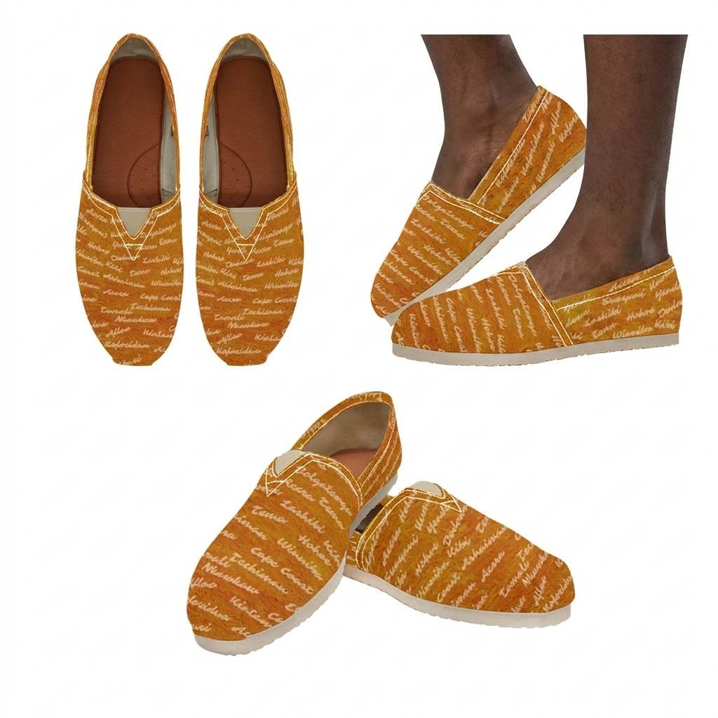 Canvas Slip-On Shoes | Ghana & Angles Series | Kinky Nomad