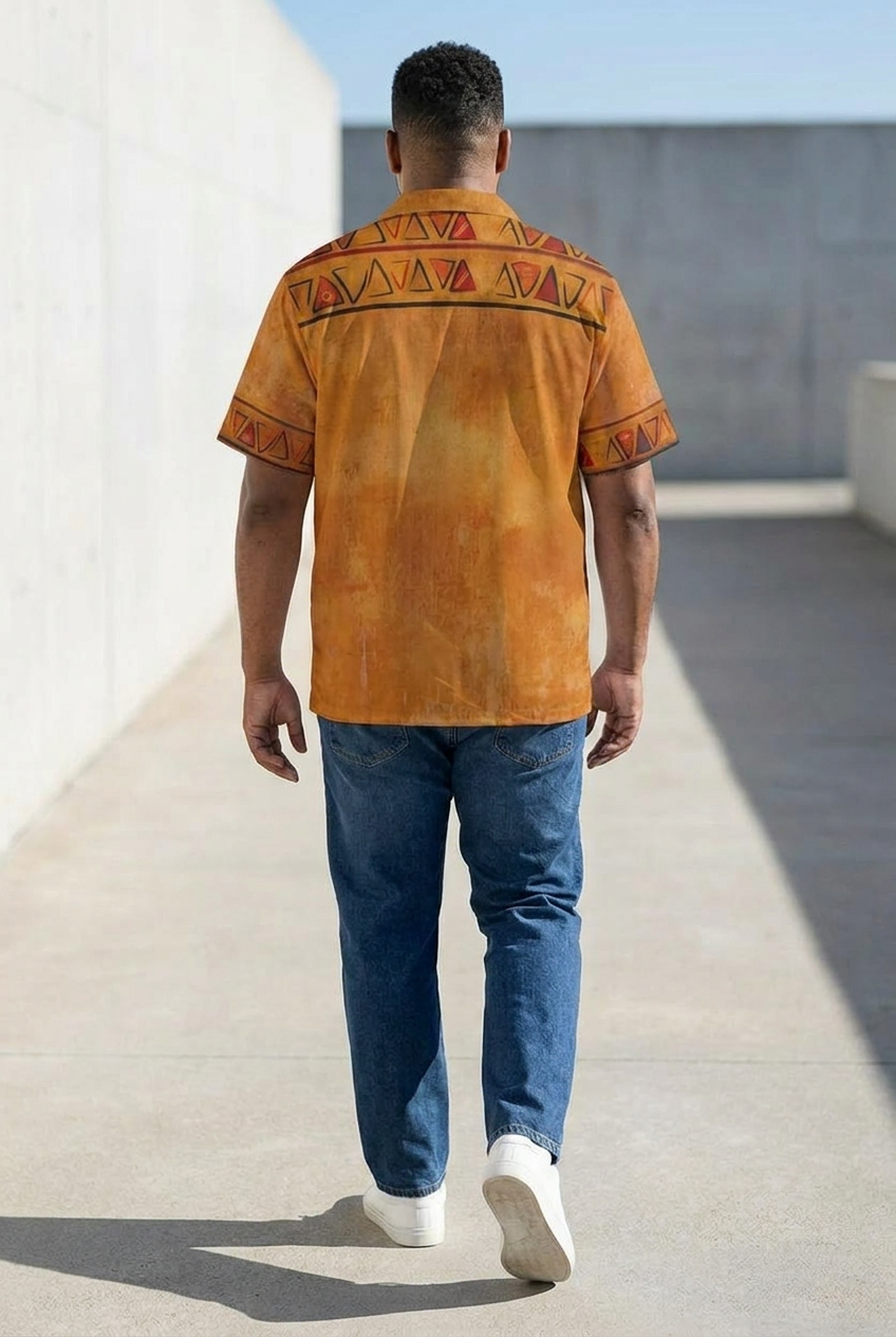 Men's African Shirt | Ghana Ground Series | Kinky Nomad