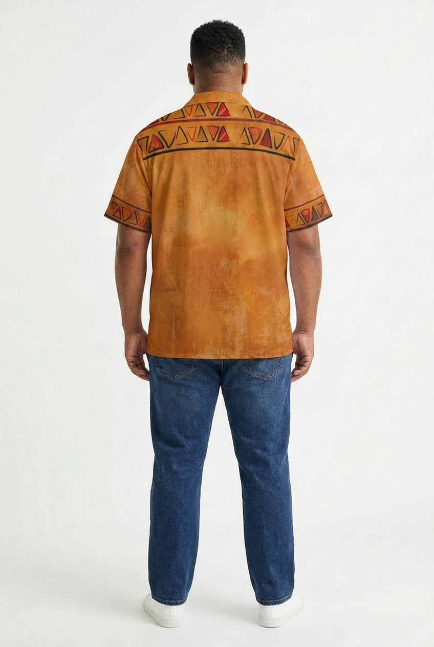 Men's African Shirt | Ghana Ground Series | Kinky Nomad