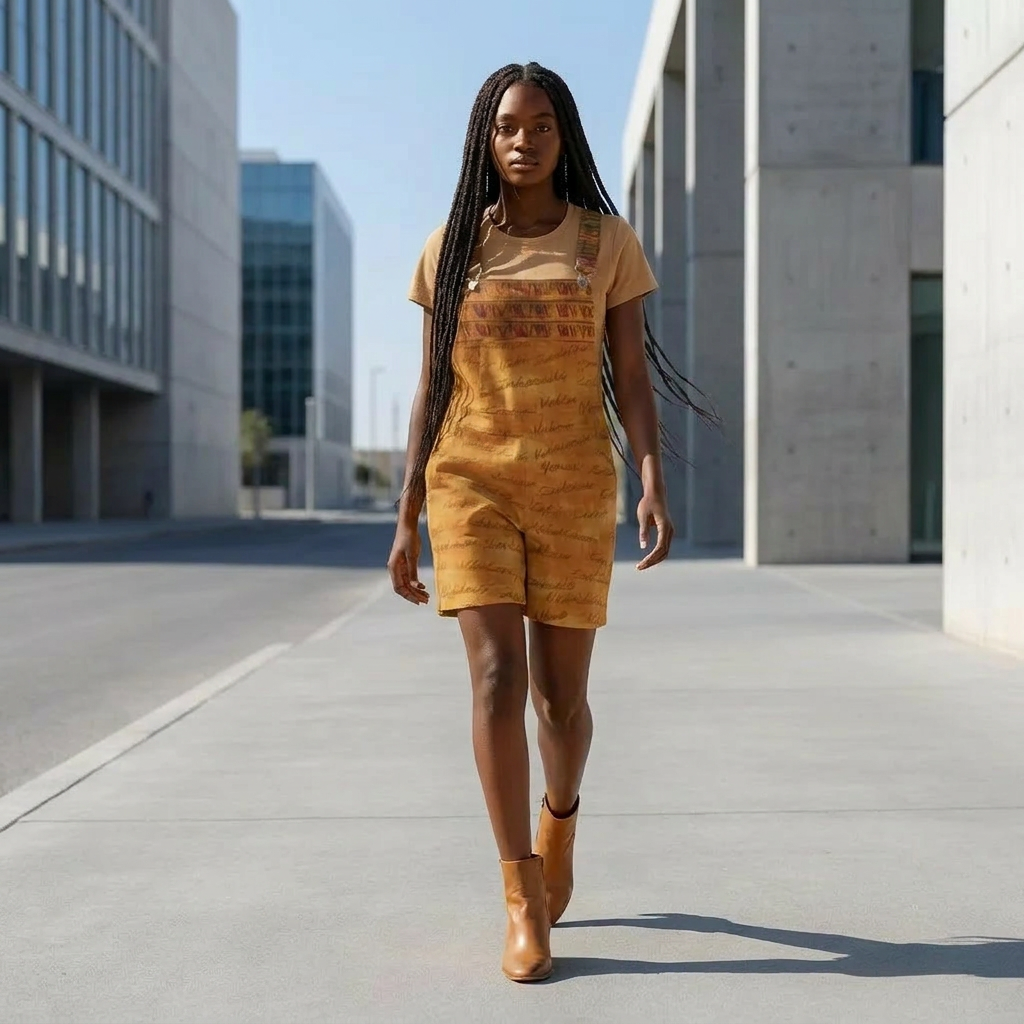 Ghana Inspired Overalls | African Print Unisex | Kinky Nomad