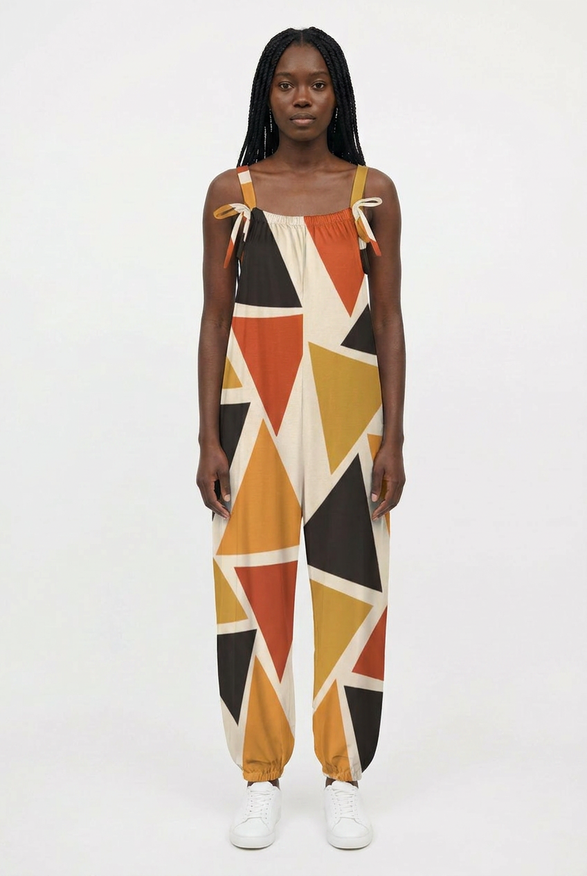 Geometric Baggy Jumpsuit | Angles Series | Kinky Nomad