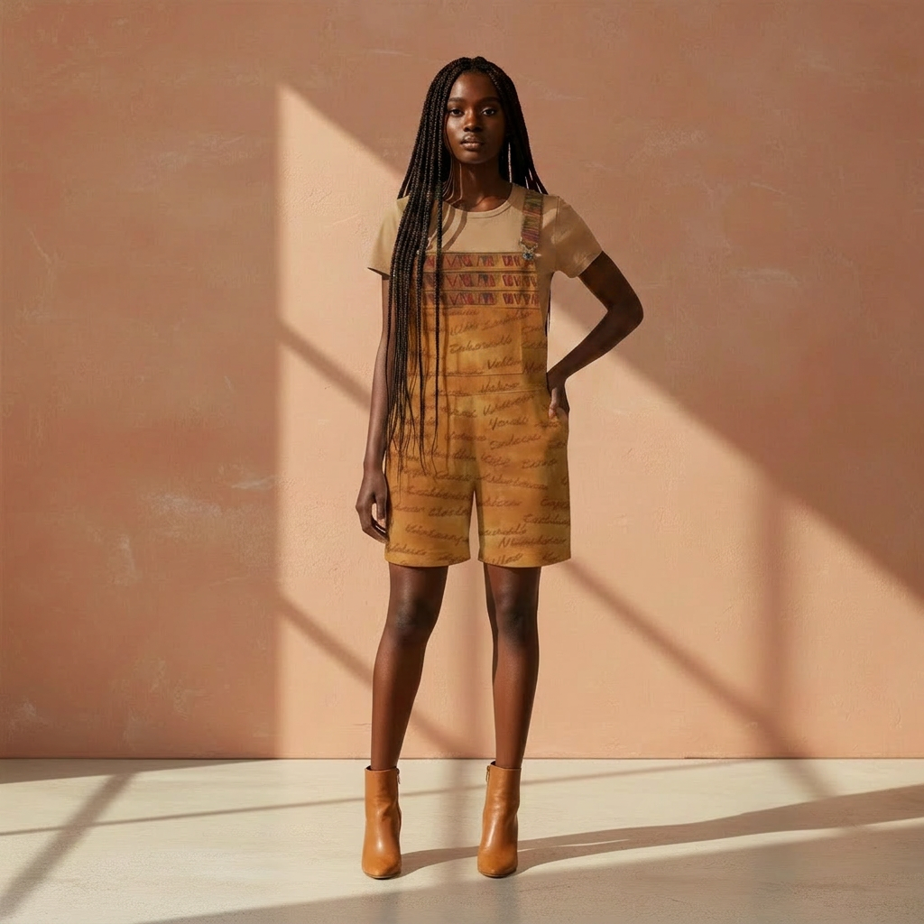 Ghana Inspired Overalls | African Print Unisex | Kinky Nomad