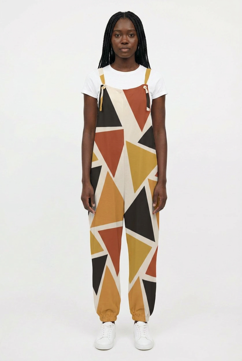 Geometric Baggy Jumpsuit | Angles Series | Kinky Nomad
