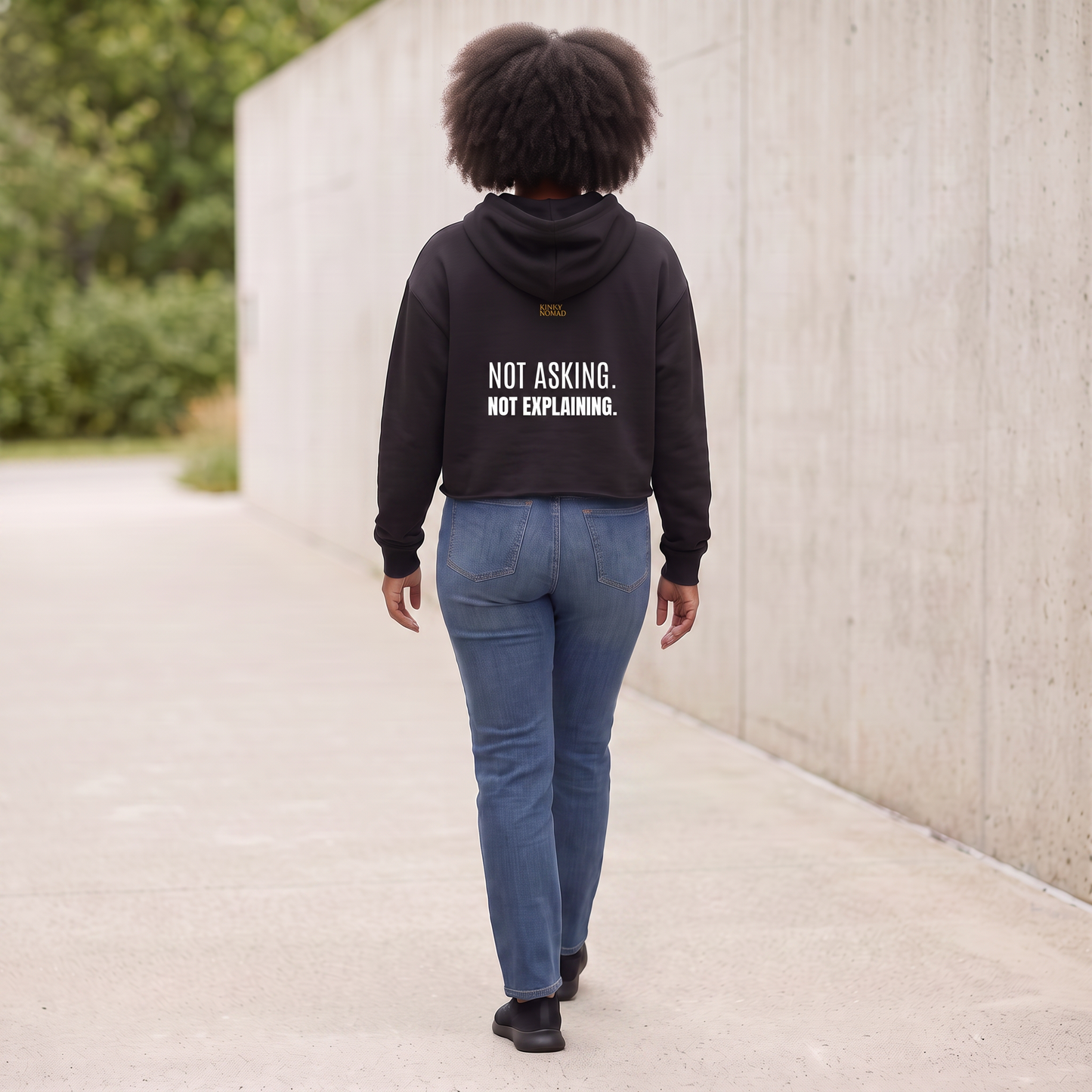 Cropped Hoodie | Manifesto & Kemet Series | Kinky Nomad
