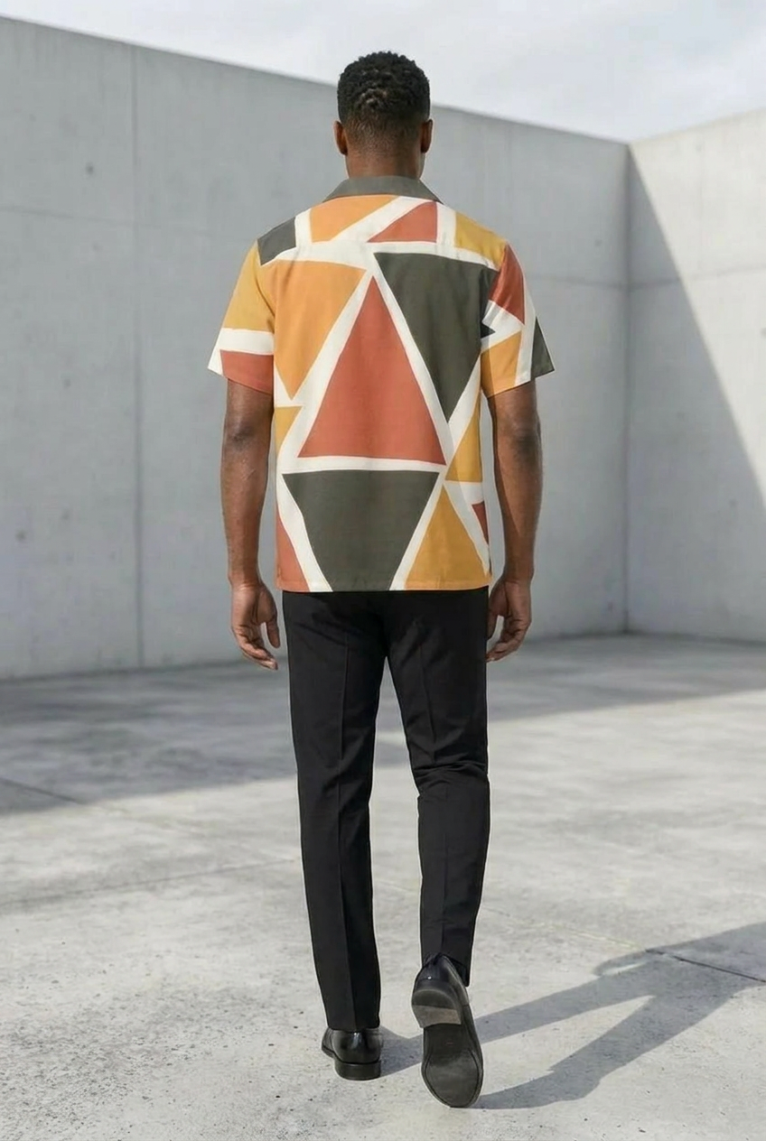 Men's Geometric Shirt | Angles Series | Kinky Nomad