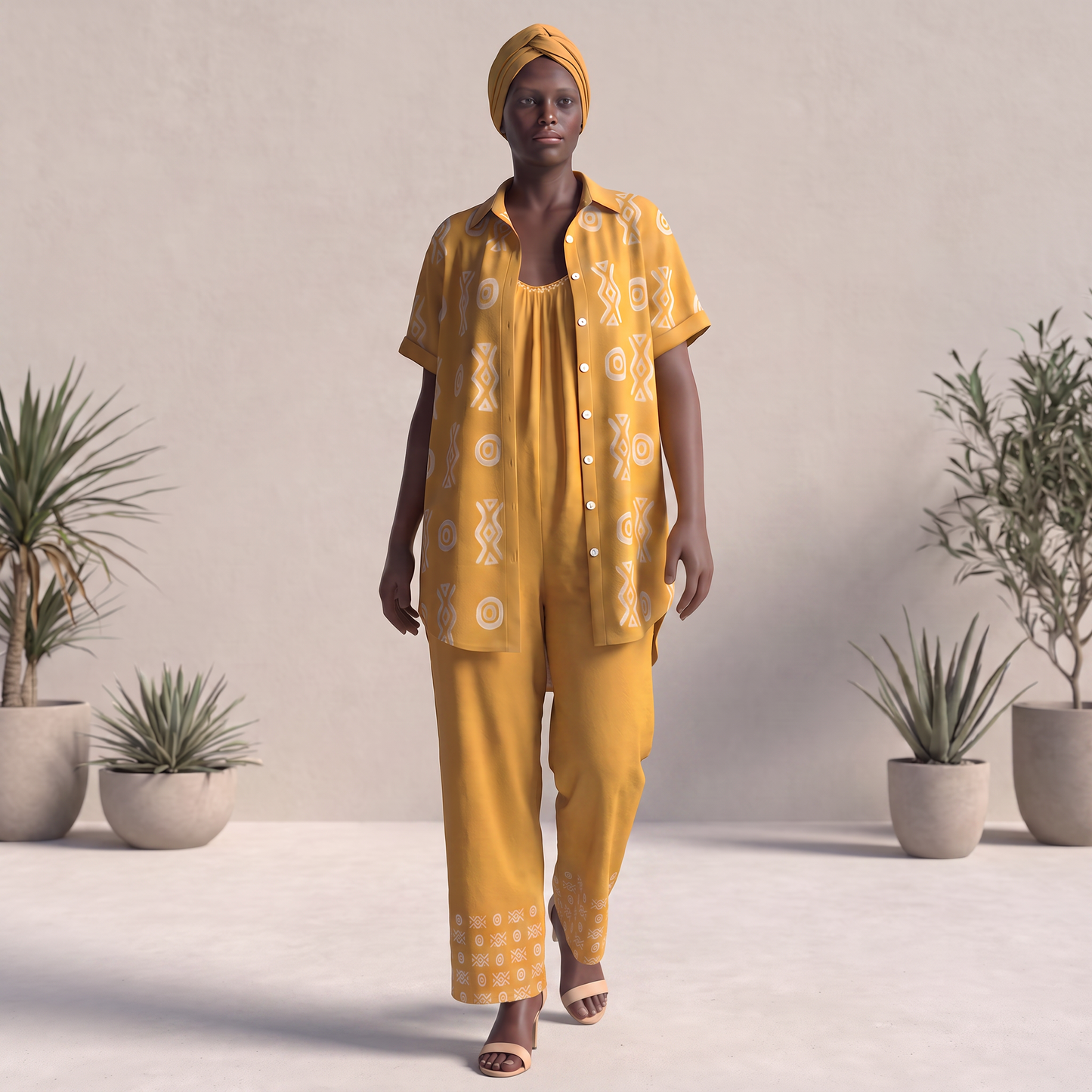 Savanna Gold Bundle | Shirt Dress + Jumpsuit | Kinky Nomad