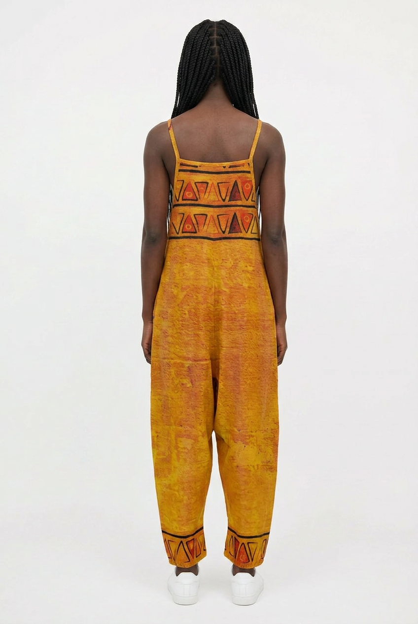 African Geometric Jumpsuit | Ghana Ground Series | Kinky Nomad