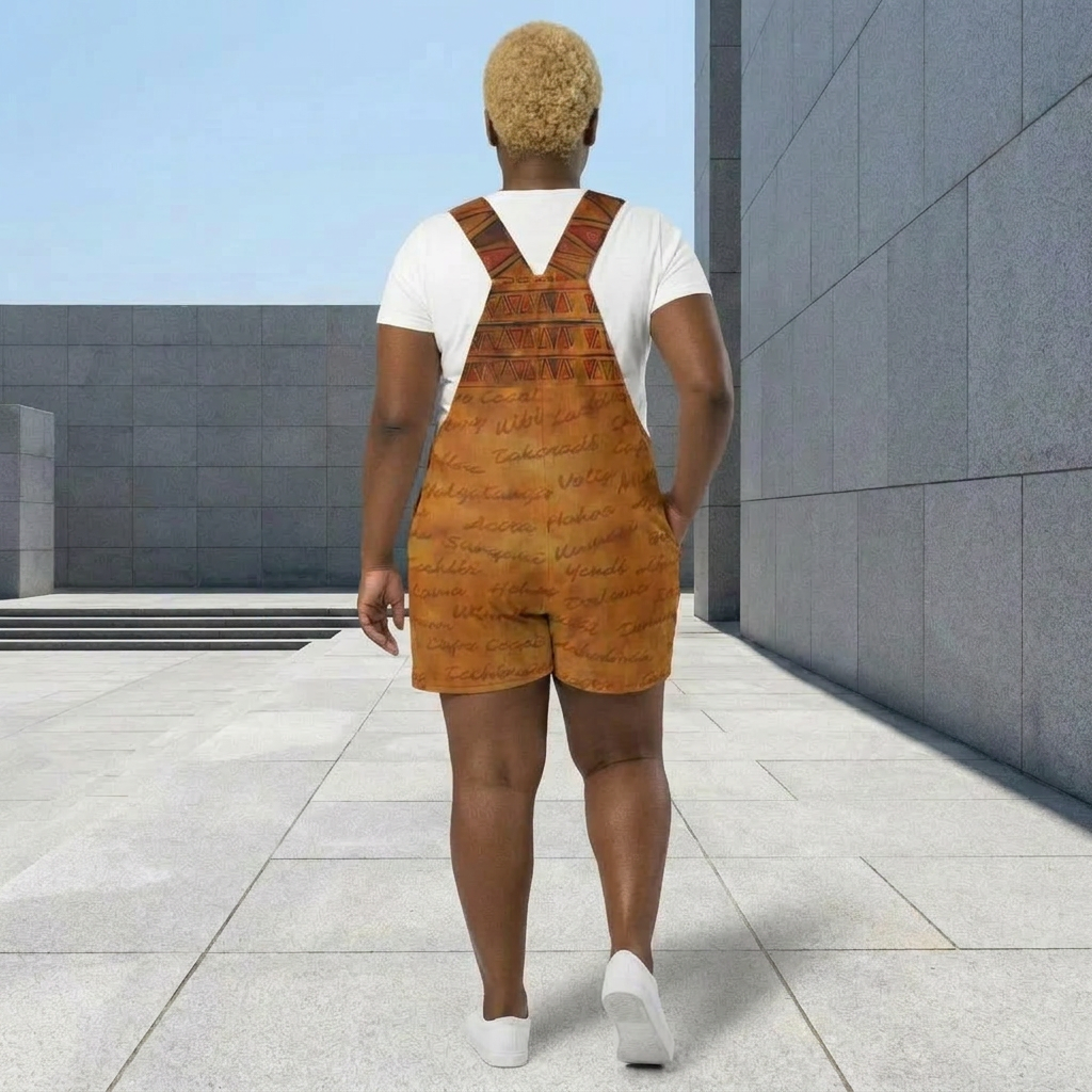 Ghana Inspired Overalls | African Print Unisex | Kinky Nomad