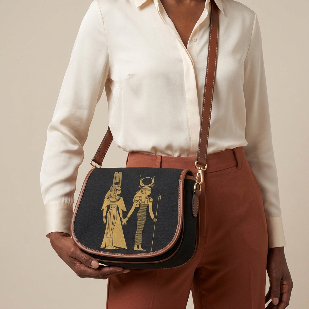 Crossbody Saddle Bag | Angles Savanna Kemet Ghana | Kinky Nomad