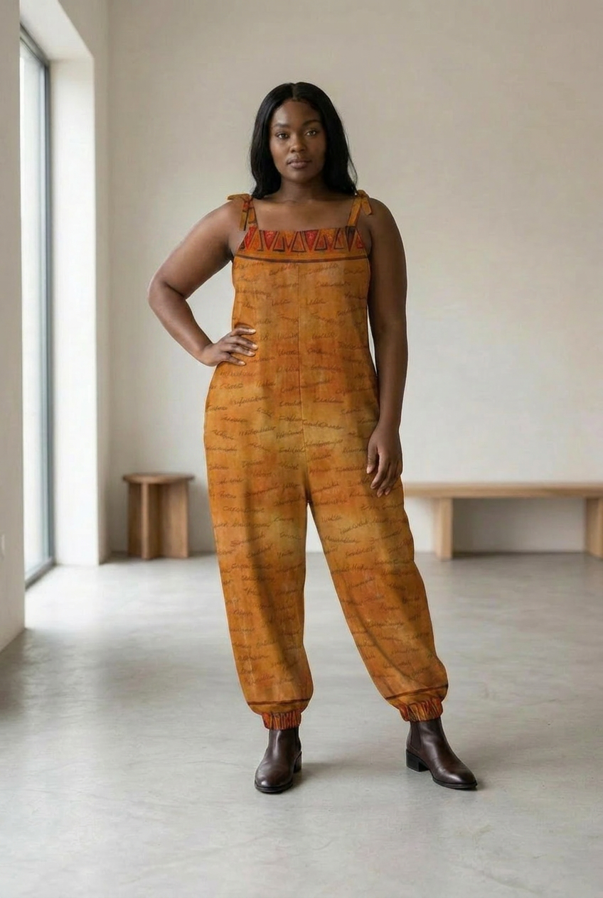 Ghana Inspired African Print Baggy Jumpsuit | Kinky Nomad