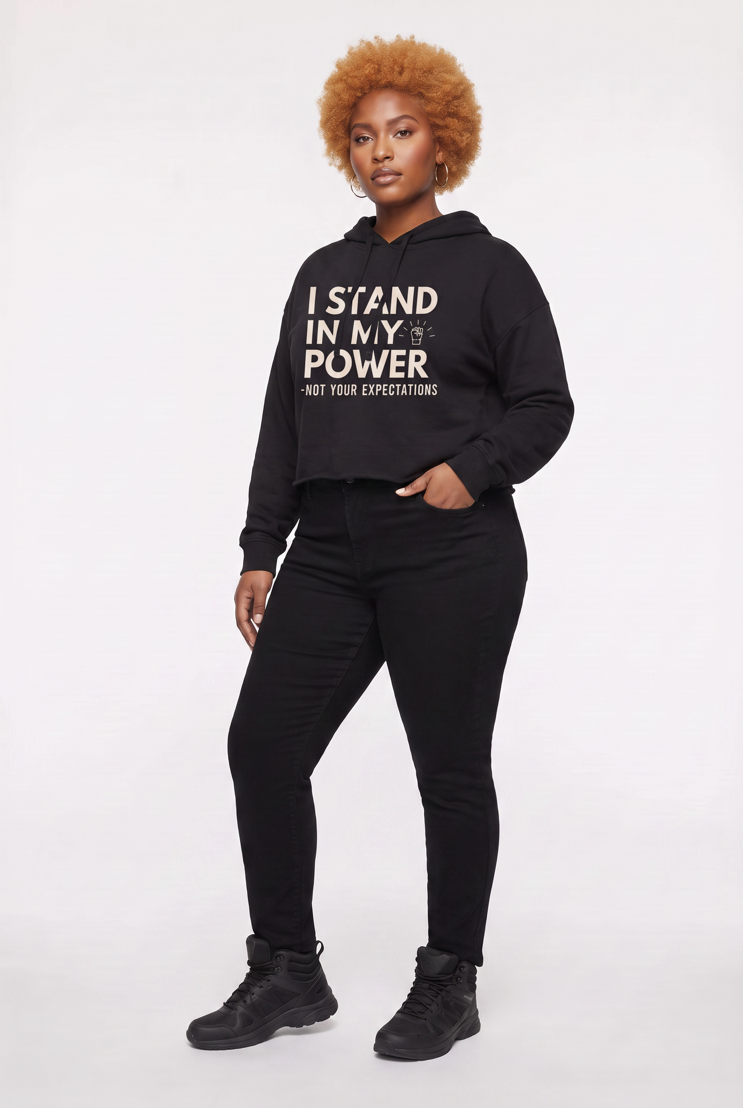 Cropped Hoodie | Manifesto & Kemet Series | Kinky Nomad