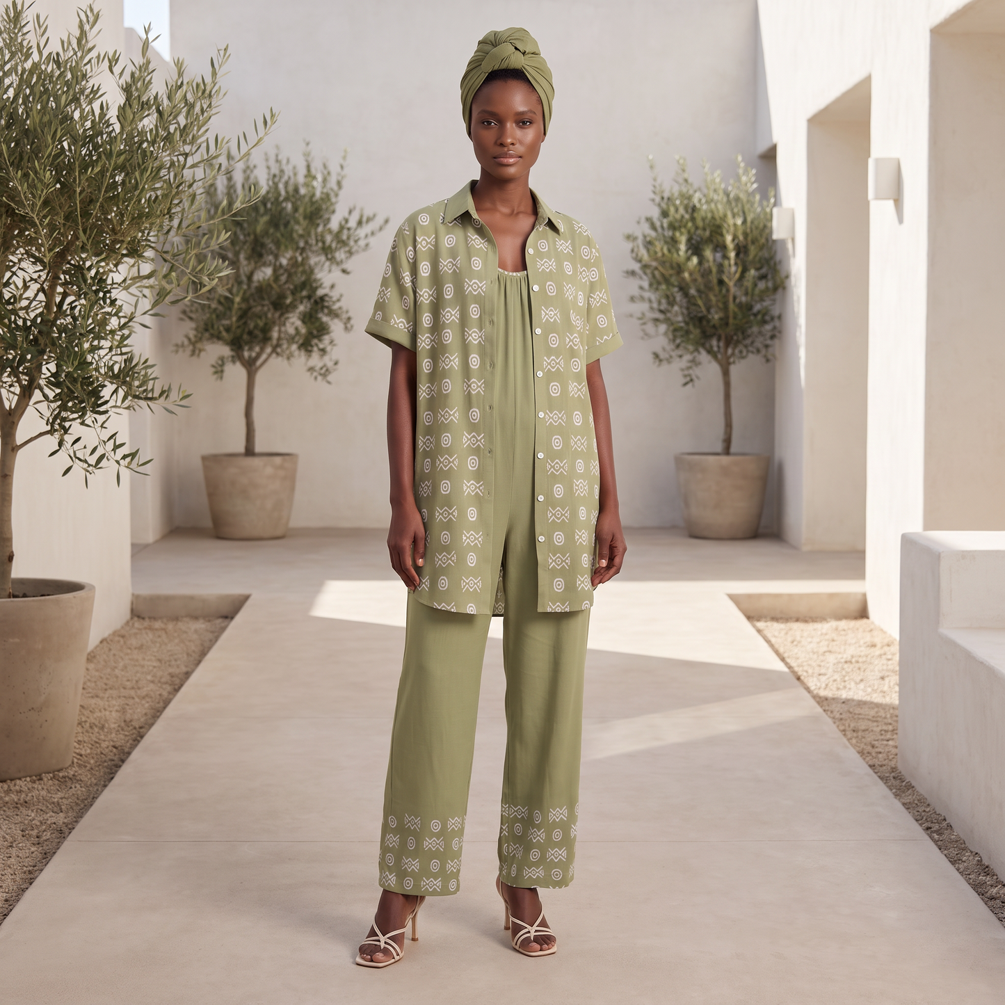 Savanna Sage Bundle | Shirt Dress + Jumpsuit | Kinky Nomad