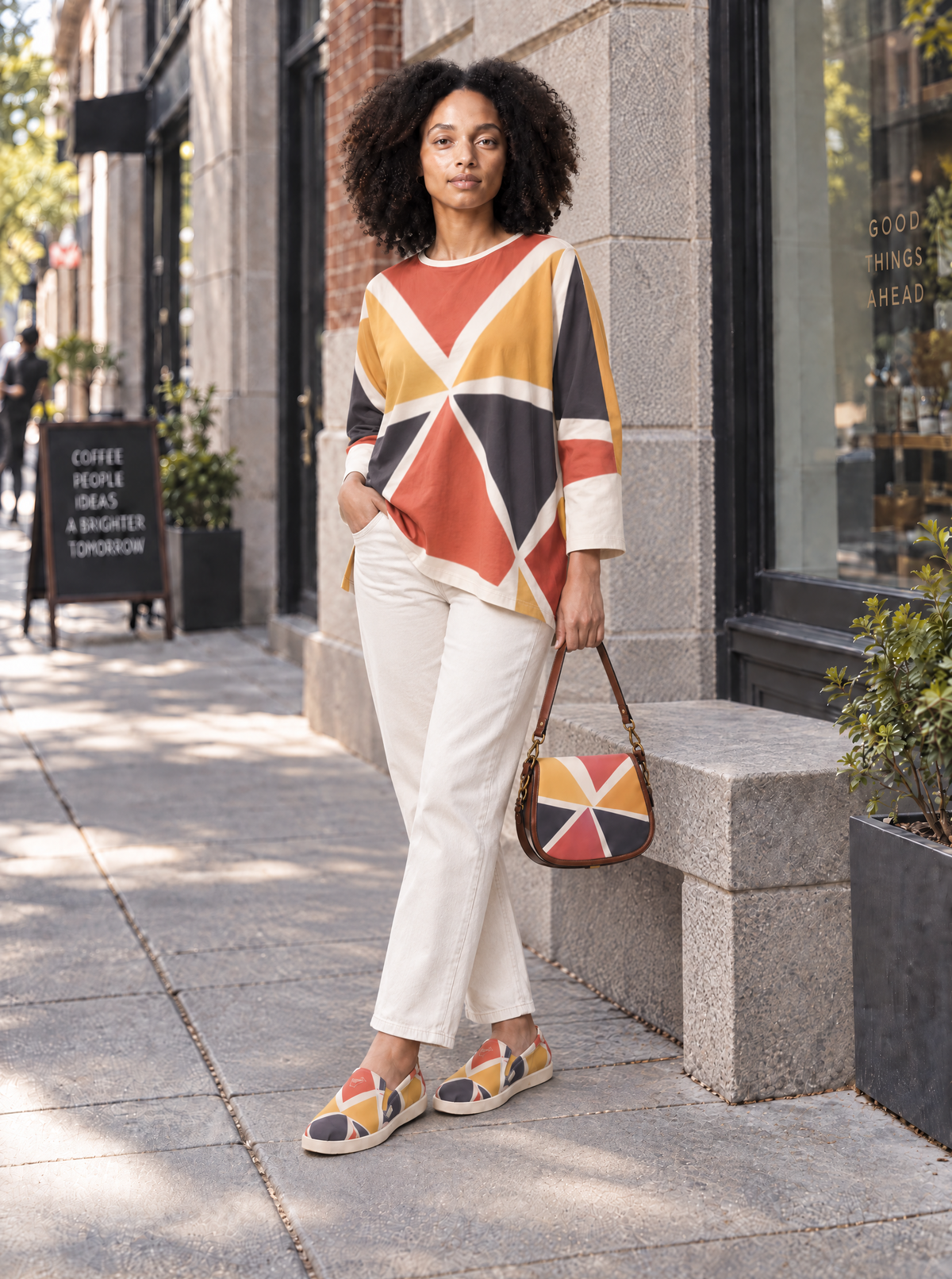 Canvas Slip-On Shoes | Ghana & Angles Series | Kinky Nomad