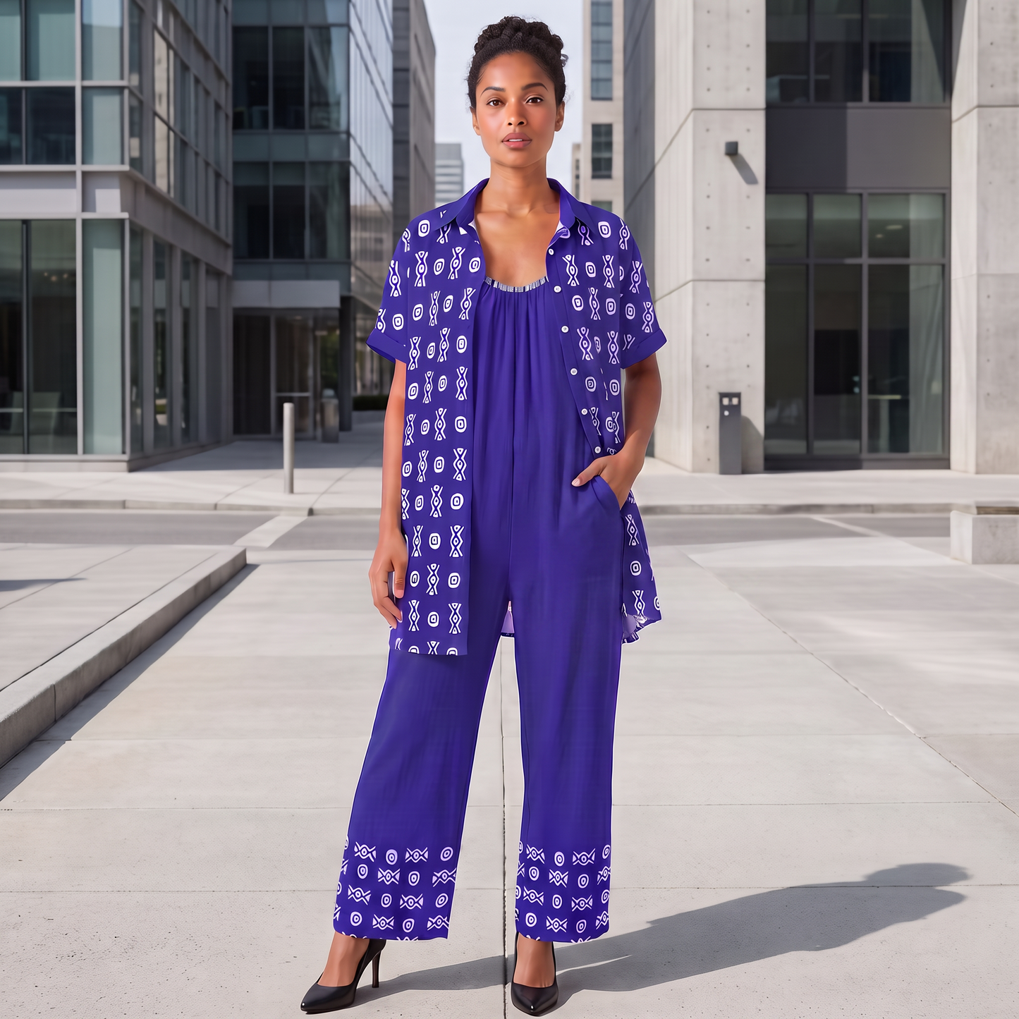 Savanna Indigo Bundle | Shirt Dress + Jumpsuit | Kinky Nomad
