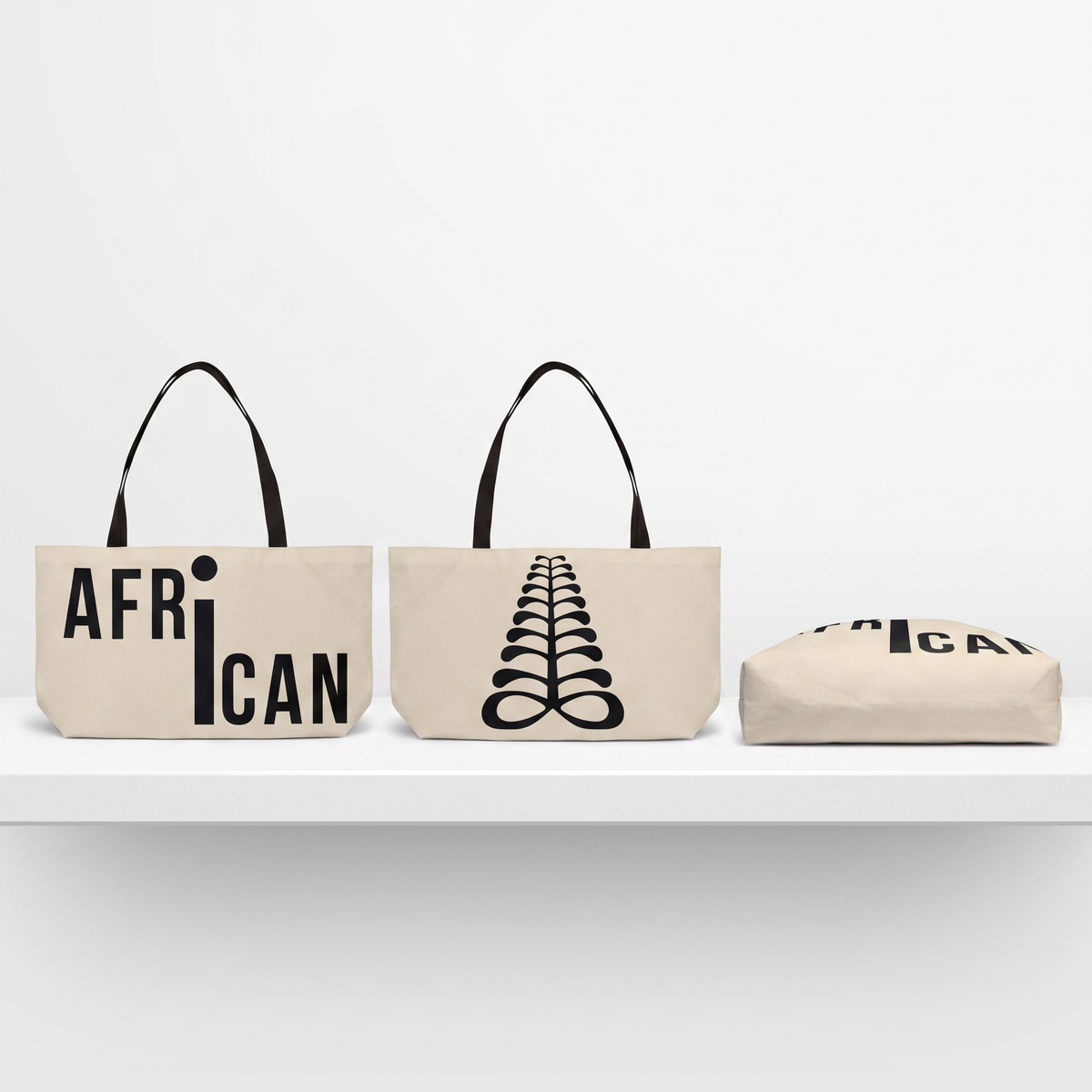 Weekender Tote Bag | Aya Bogolan Ghana Eye of Horus | Kinky Nomad