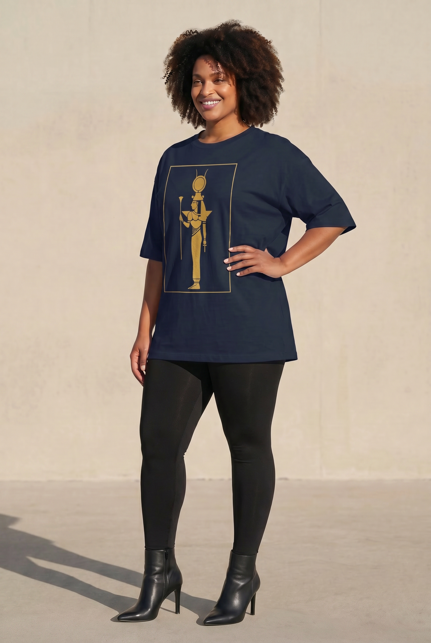Isis T-Shirt | Egyptian Goddess Organic Cotton Graphic Tee | Kemet Collection | Kinky Nomad