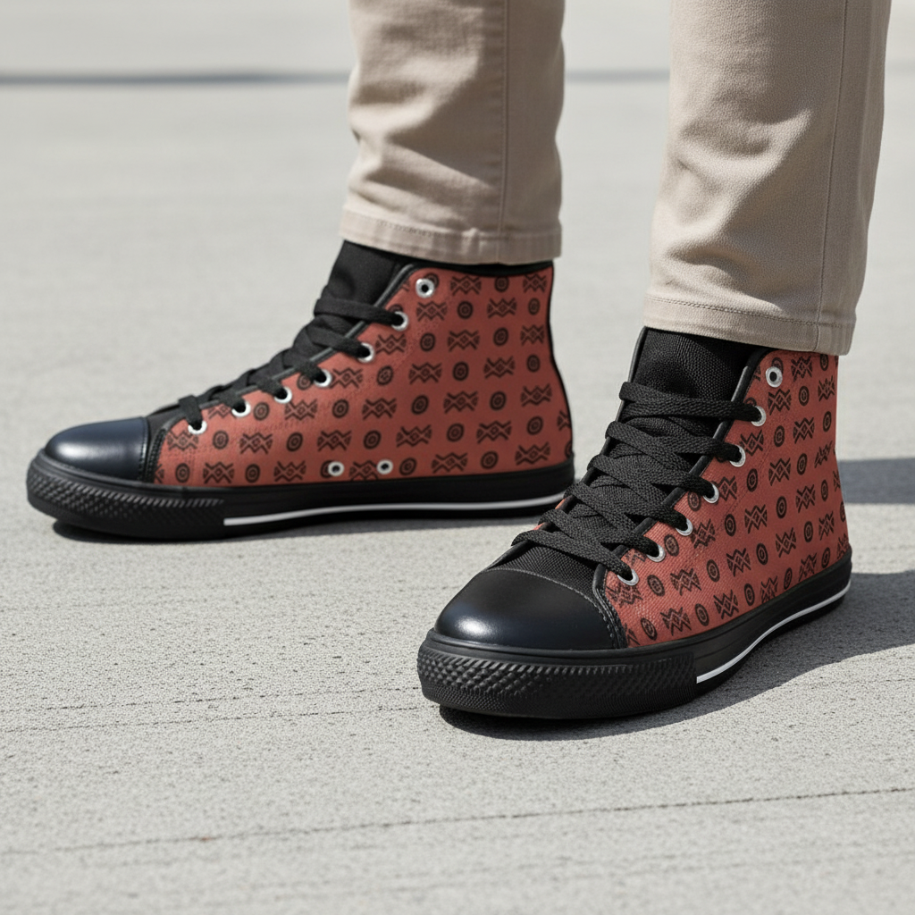 High Top Sneakers | Adinkra | Savanna Sole | Boho Sole & Crown | Kinky Nomad