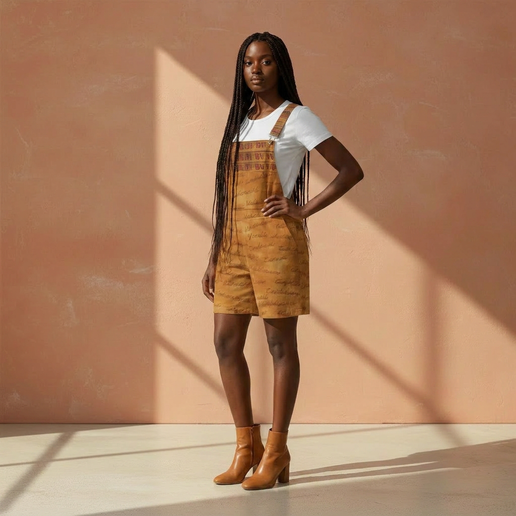 Ghana Inspired Overalls | African Print Unisex | Kinky Nomad
