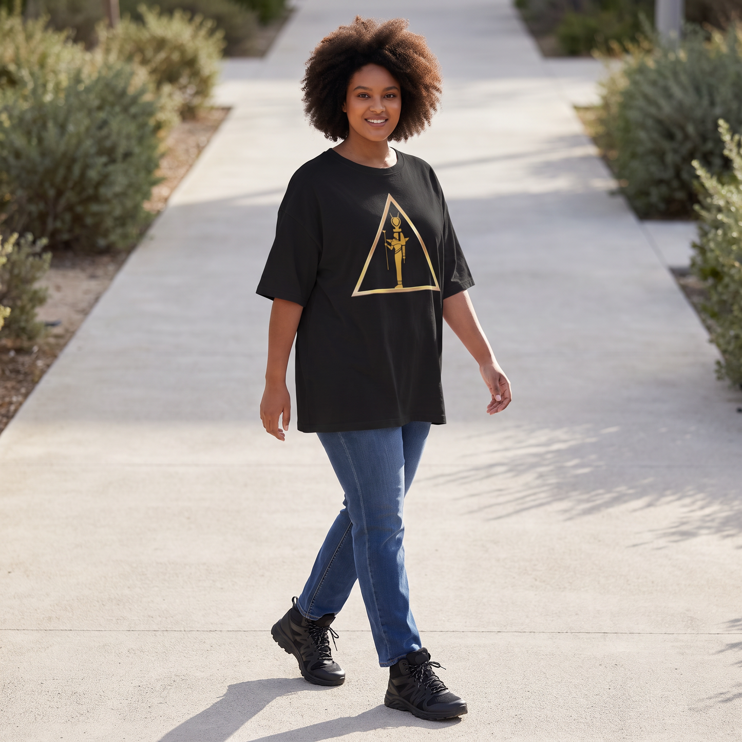 Isis Oversized Tee | Kemet Series | Organic Cotton | Kinky Nomad