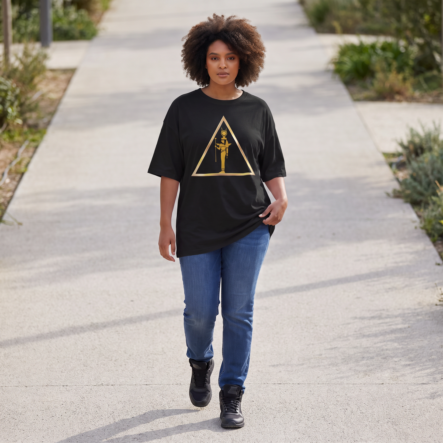 Isis Oversized Tee | Kemet Series | Organic Cotton | Kinky Nomad