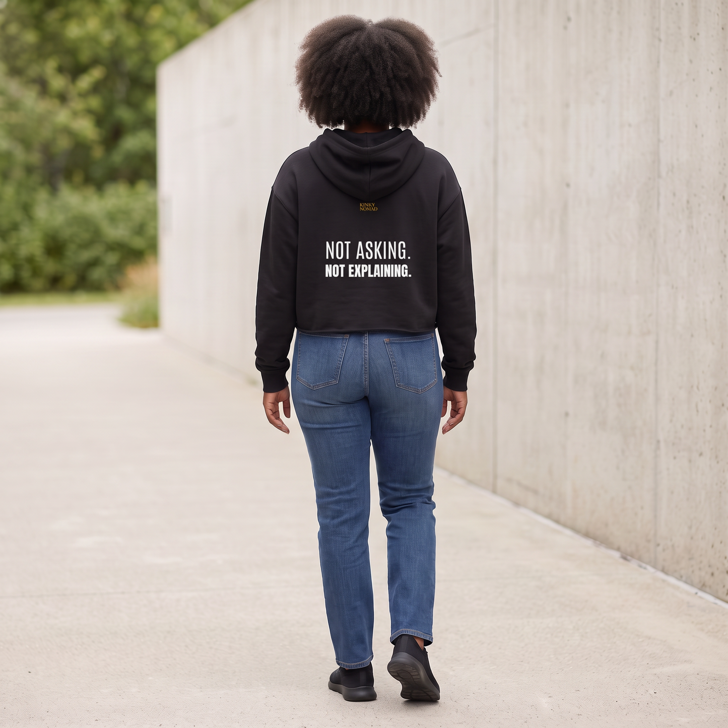 Cropped Hoodie | Manifesto & Kemet Series | Kinky Nomad