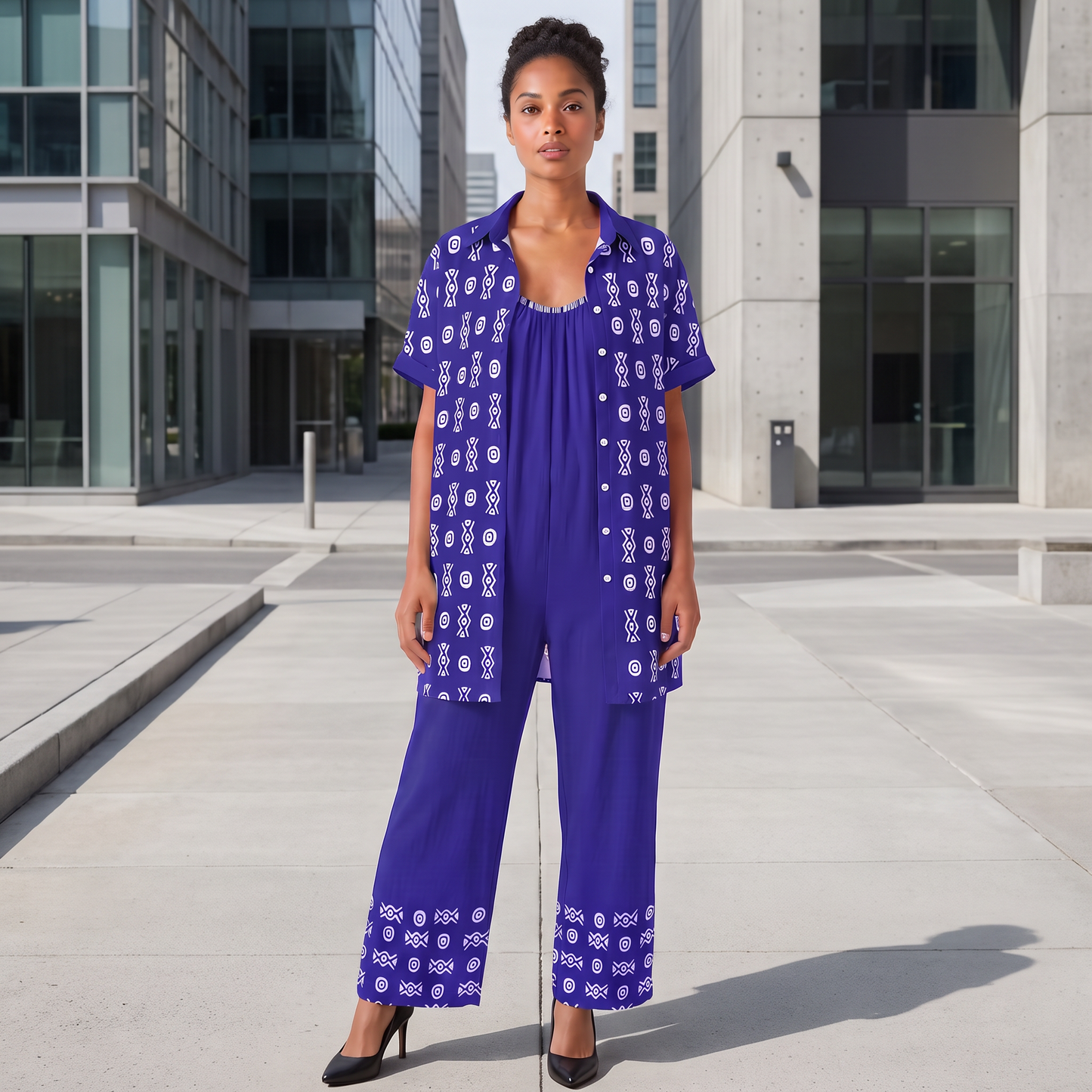 Savanna Indigo Bundle | Shirt Dress + Jumpsuit | Kinky Nomad