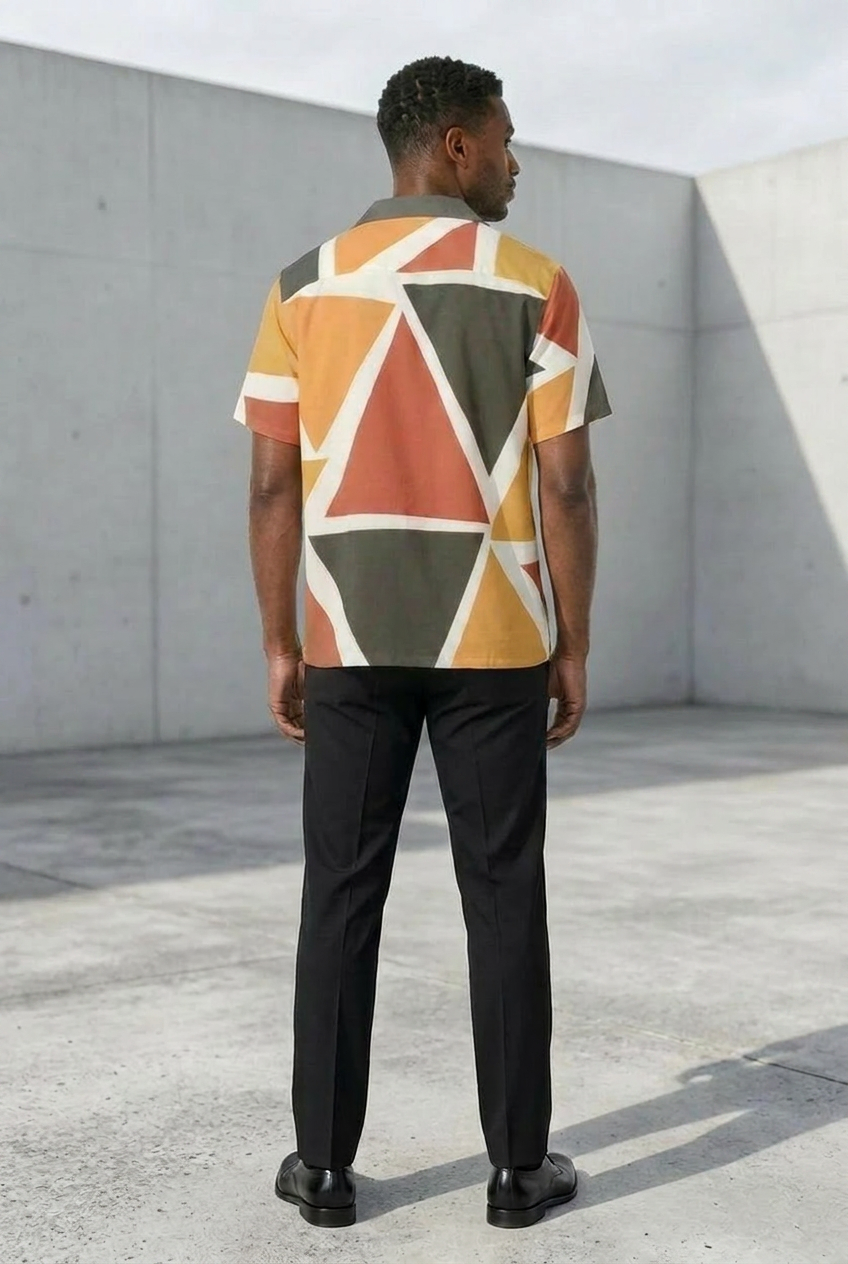 Men's Geometric Shirt | Angles Series | Kinky Nomad