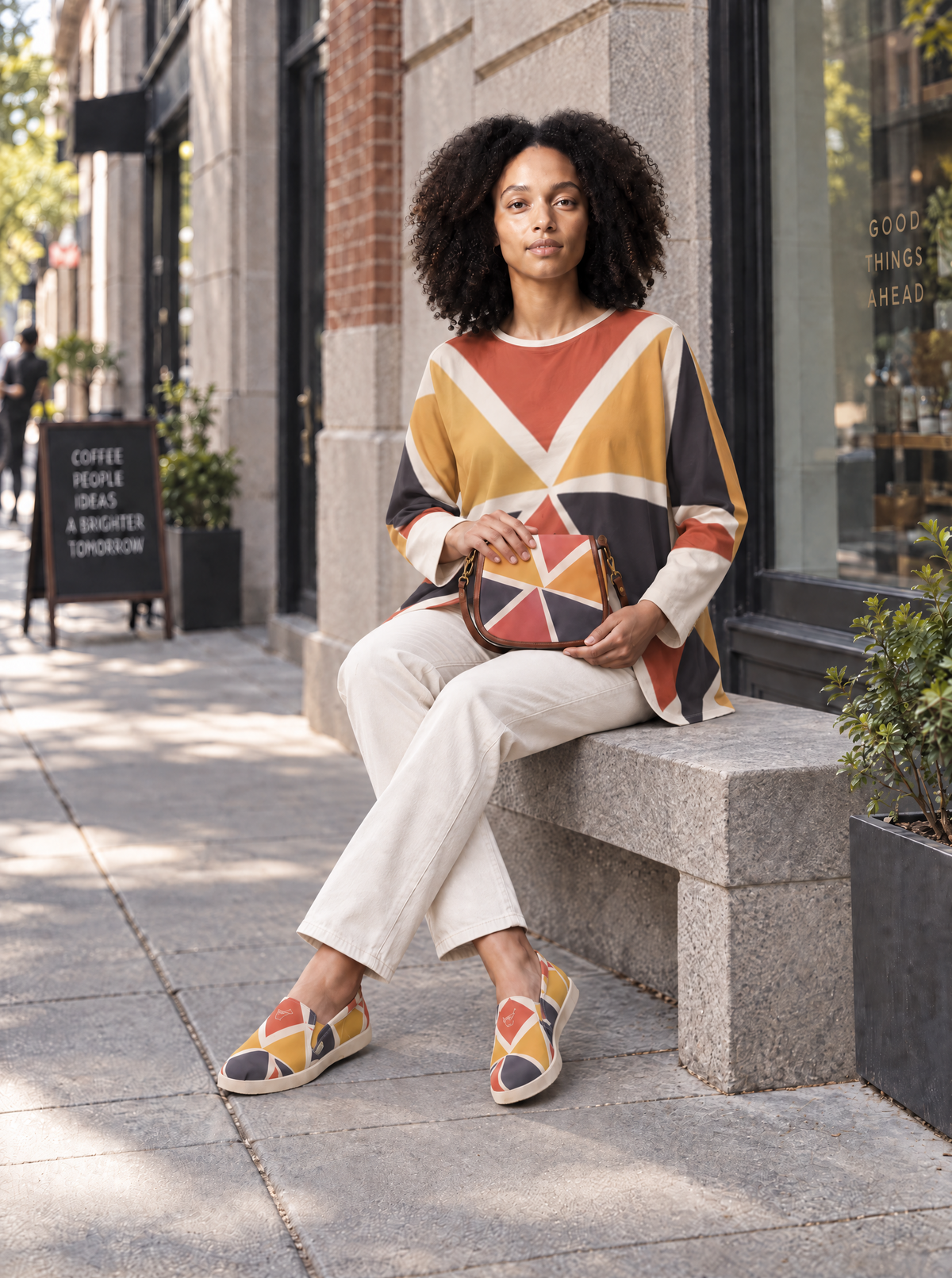 Canvas Slip-On Shoes | Ghana & Angles Series | Kinky Nomad