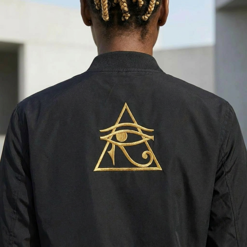 Women's Bomber Jacket | Angles Bogolan Ghana Isis | Kinky Nomad