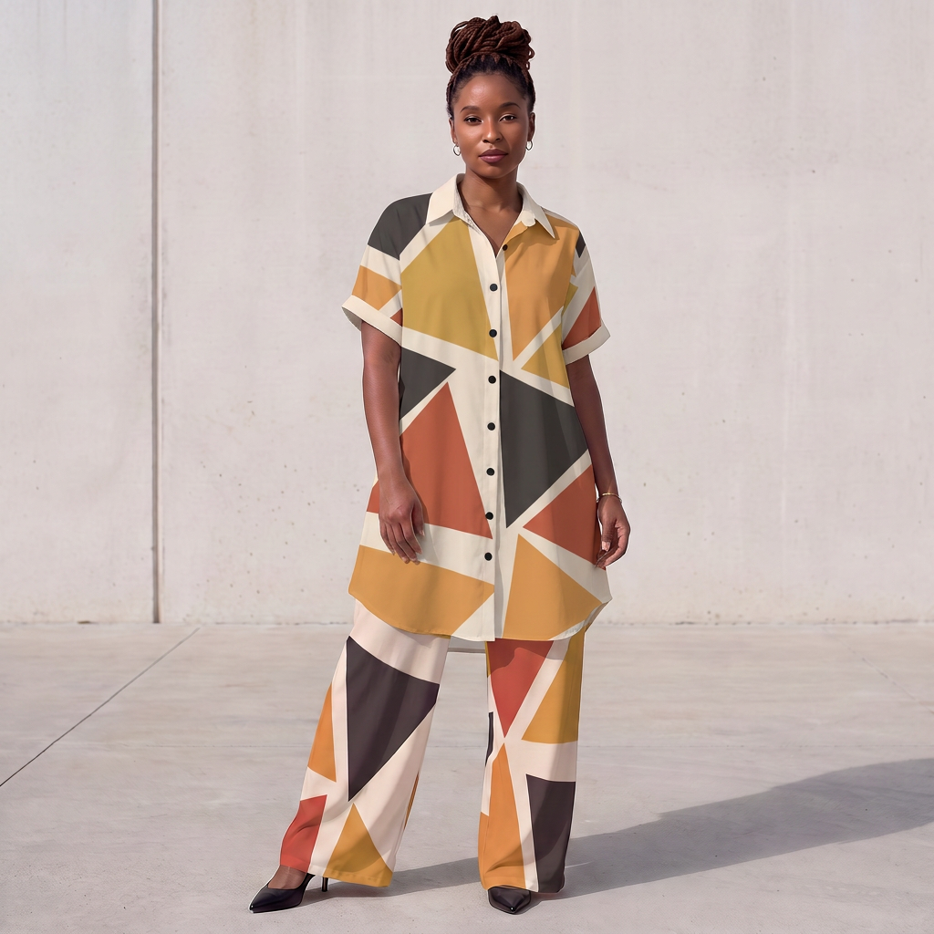 Angles Bundle | Shirt Dress & Jumpsuit | Earth Palette | Kinky Nomad