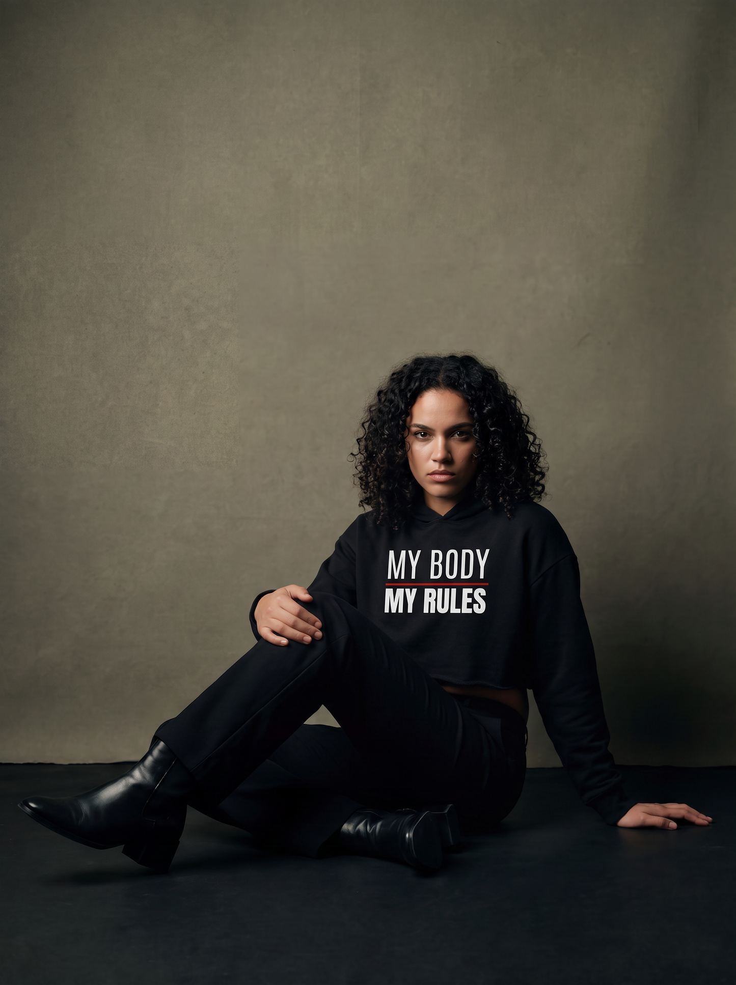 Cropped Hoodie | Manifesto & Kemet Series | Kinky Nomad