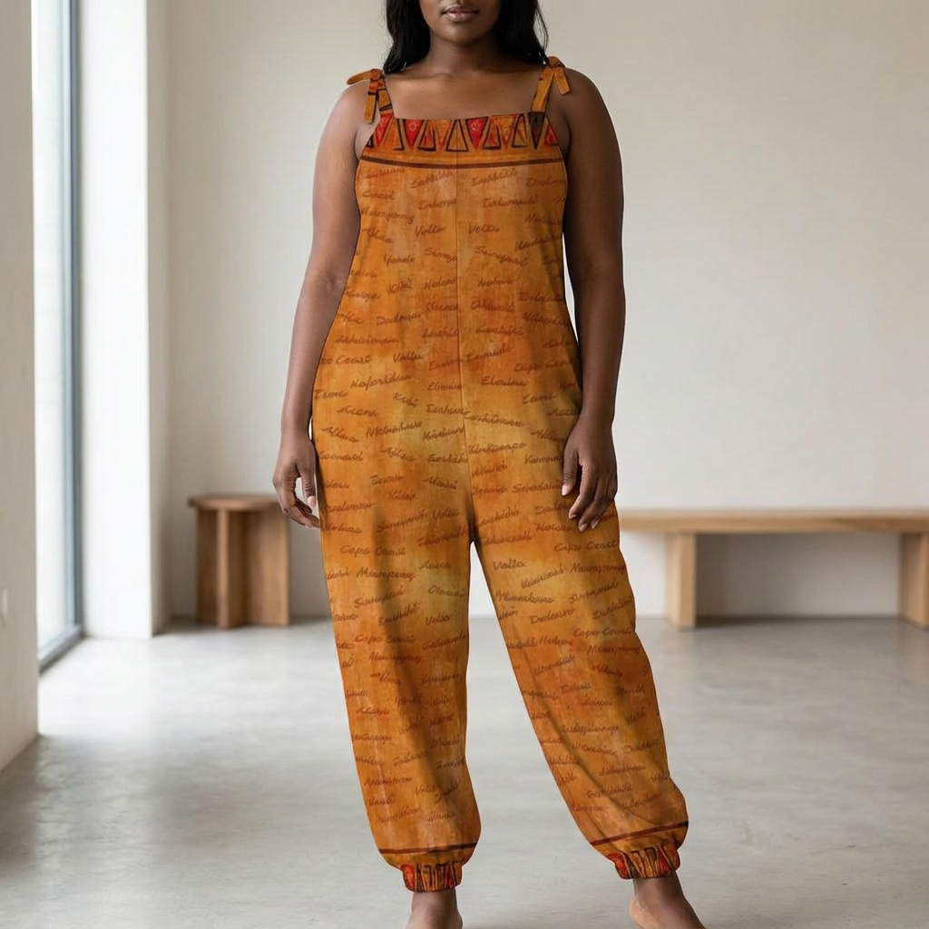Ghana Inspired African Print Baggy Jumpsuit | Kinky Nomad