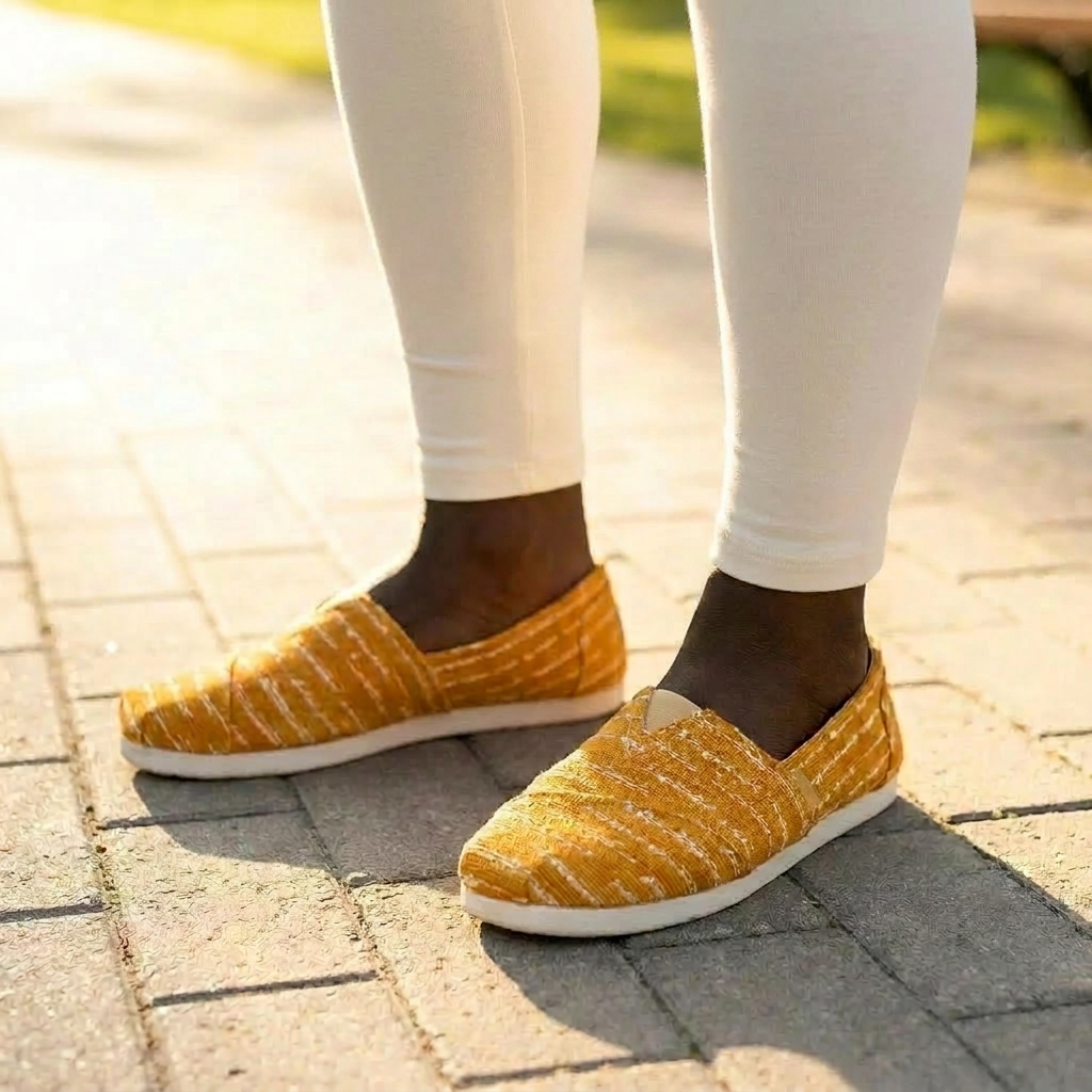 Canvas Slip-On Shoes | Ghana & Angles Series | Kinky Nomad