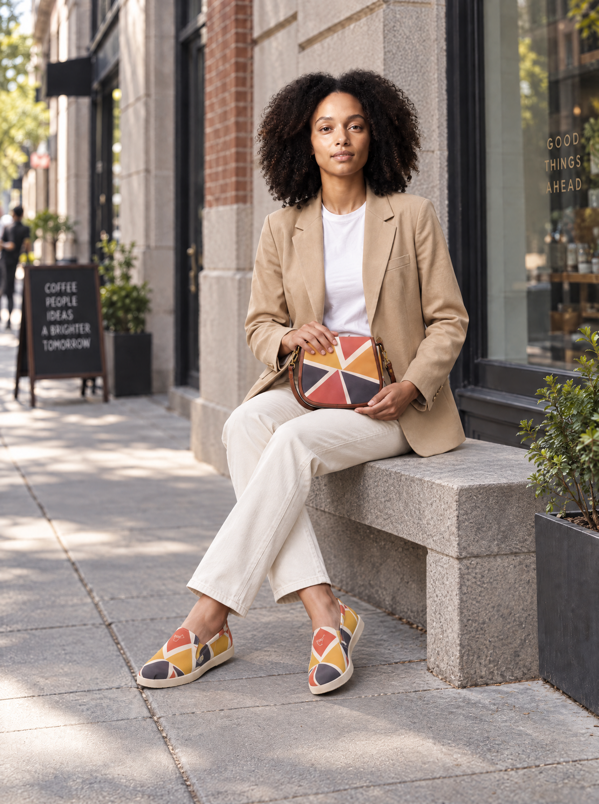 Canvas Slip-On Shoes | Ghana & Angles Series | Kinky Nomad