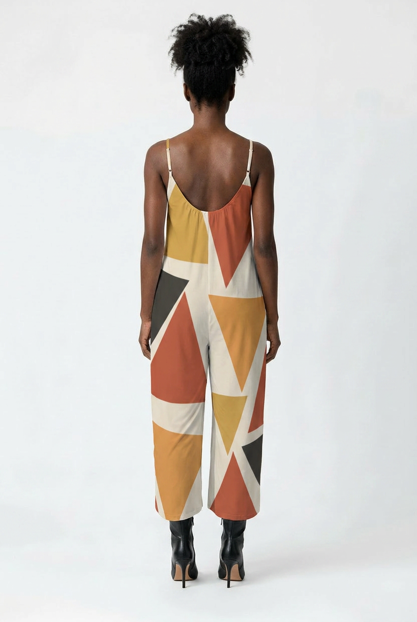 Geometric Wide Leg Jumpsuit | Angles | Kinky Nomad