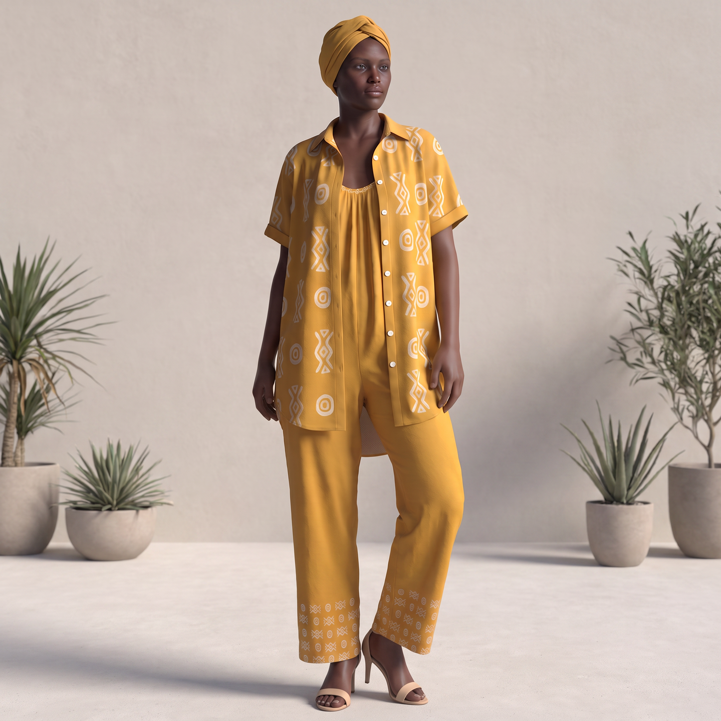 Savanna Gold Bundle | Shirt Dress + Jumpsuit | Kinky Nomad