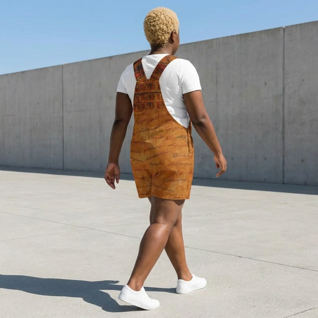 Ghana Inspired Overalls | African Print Unisex | Kinky Nomad