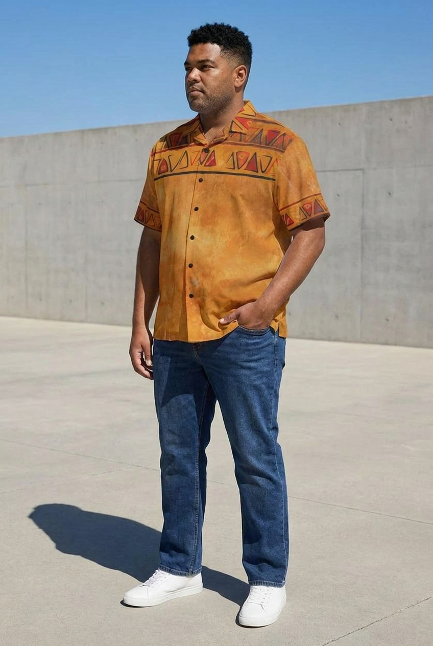 Men's African Shirt | Ghana Ground Series | Kinky Nomad